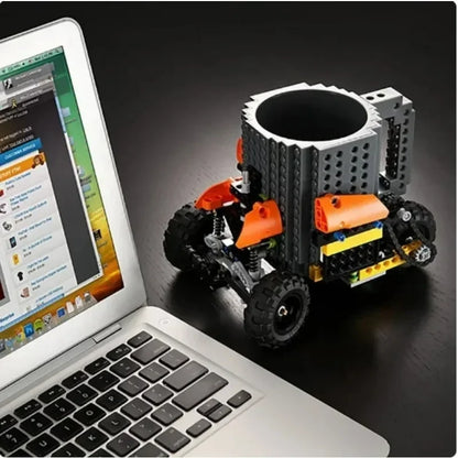 Design Kaffebecher zum Gestalten (Lego Kompatibel)